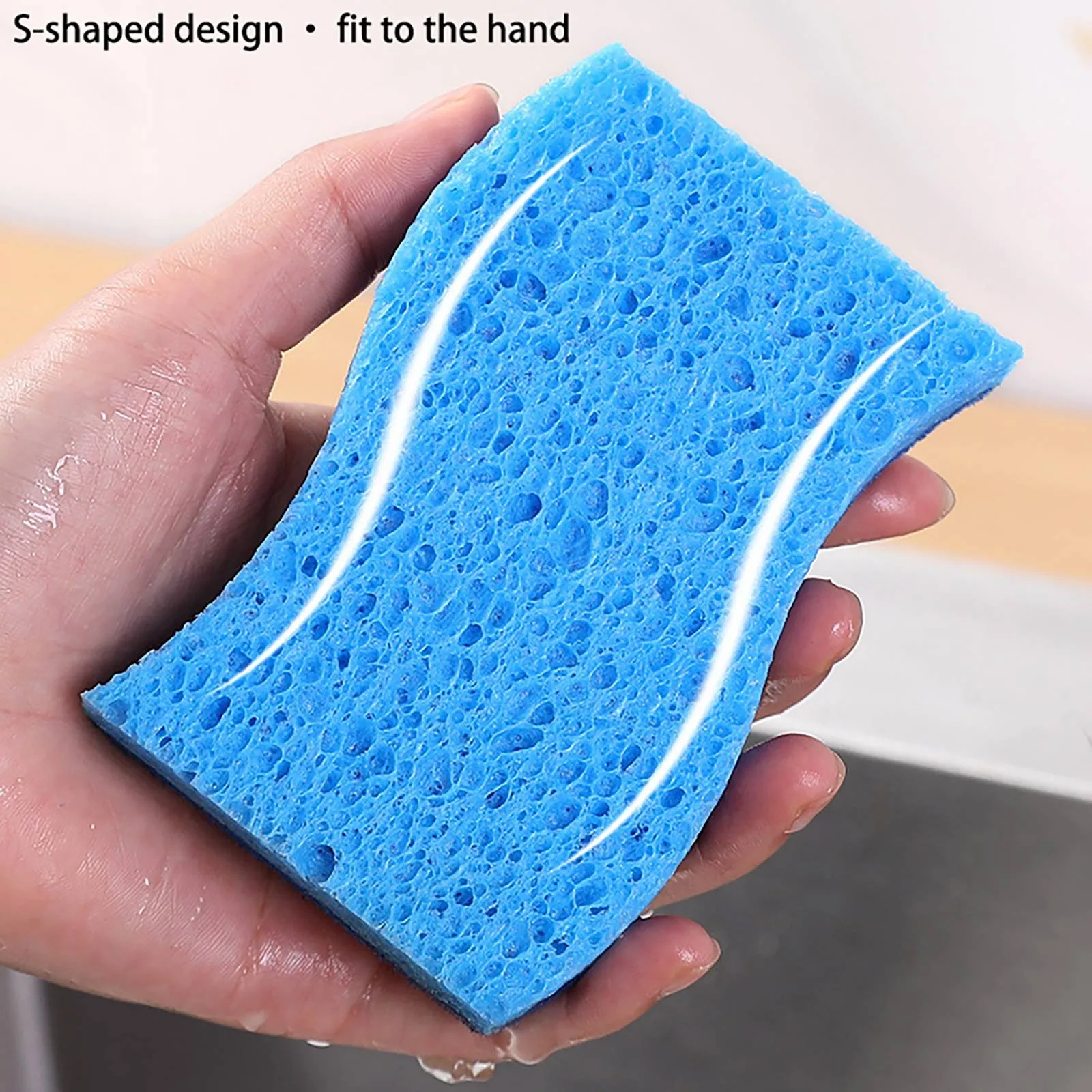 1/5/10PCS Dishwashing Sponge Clean Rub Focal Stains Sponge Removing Three In One Cleaning Kitchen Washing Dishes And Pots