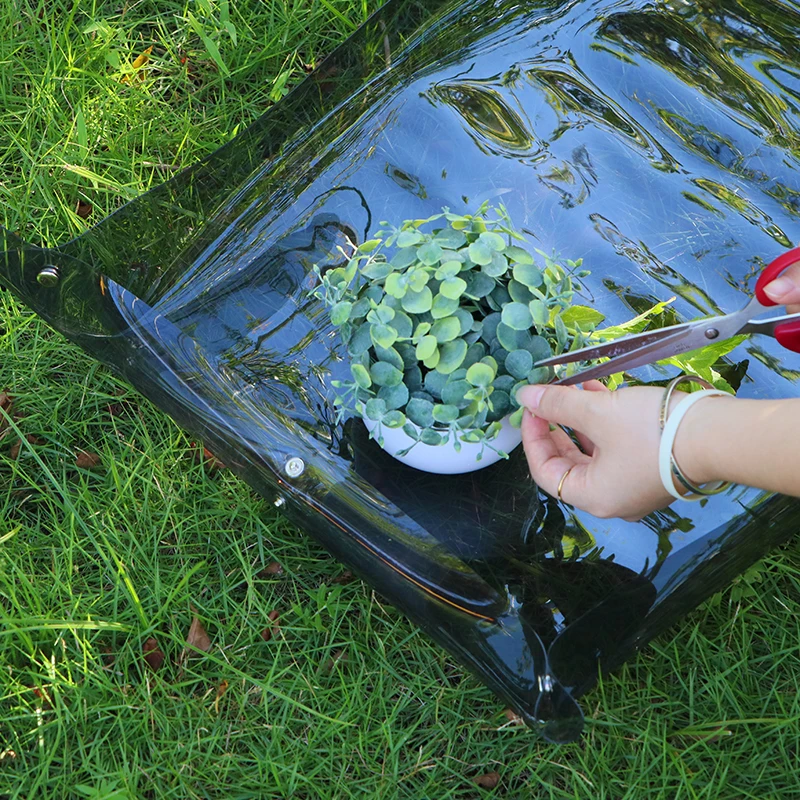 Foldable  PVC Planting Mat Reusable Iridescent Holographic Gardening Potting Pad Gardening Supplies Waterproof Transplanting Mat