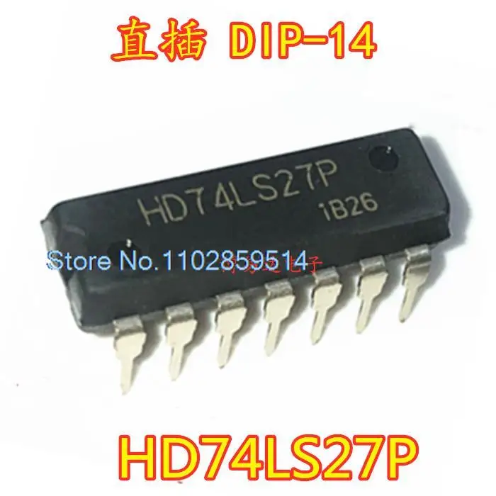 10 Stks/partij Hd74ls 27P Sn74ls27n Dip14/