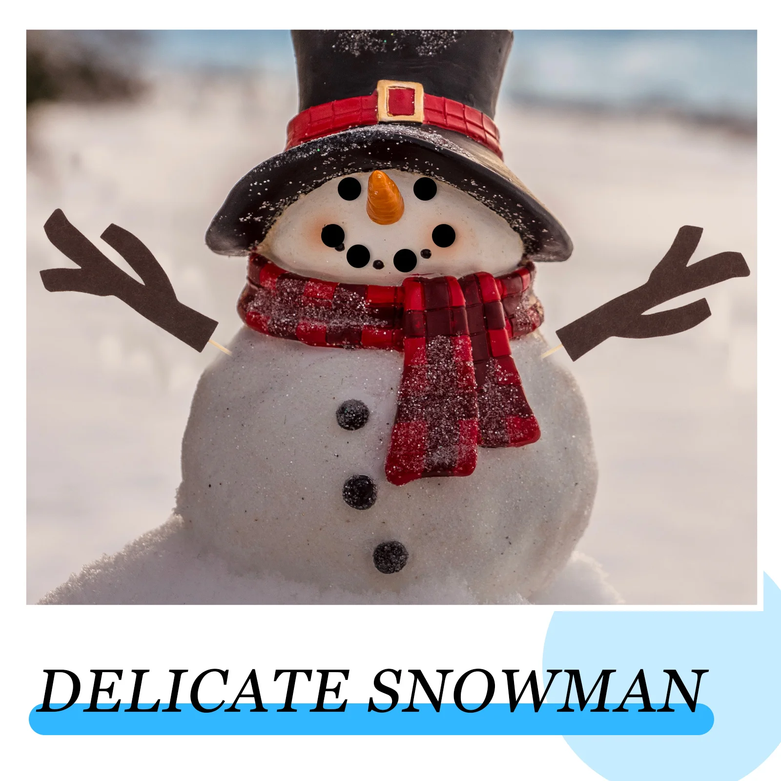 

1Set Snowman Dressing Props Christmas Decorations DIY Kit Reusable Holiday Outdoor Decoration for Kids Adults Family Activity