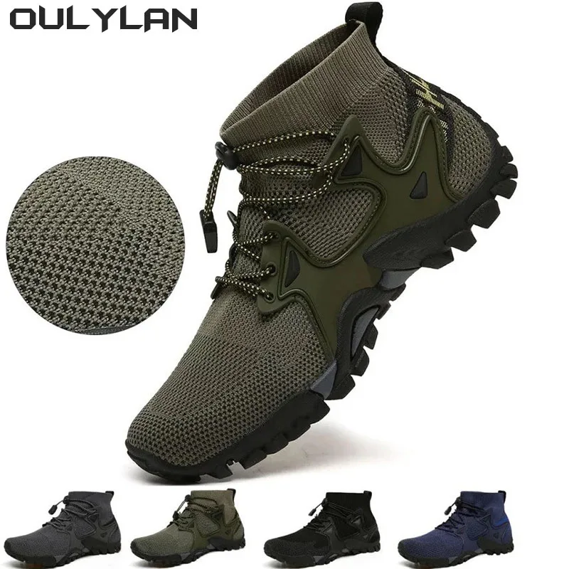 Oulylan Outdoor Upstream Water Shoes Male Mountain Sneakers River Walking Camping Trail  Trekking Hiking Shoes Spring Summer