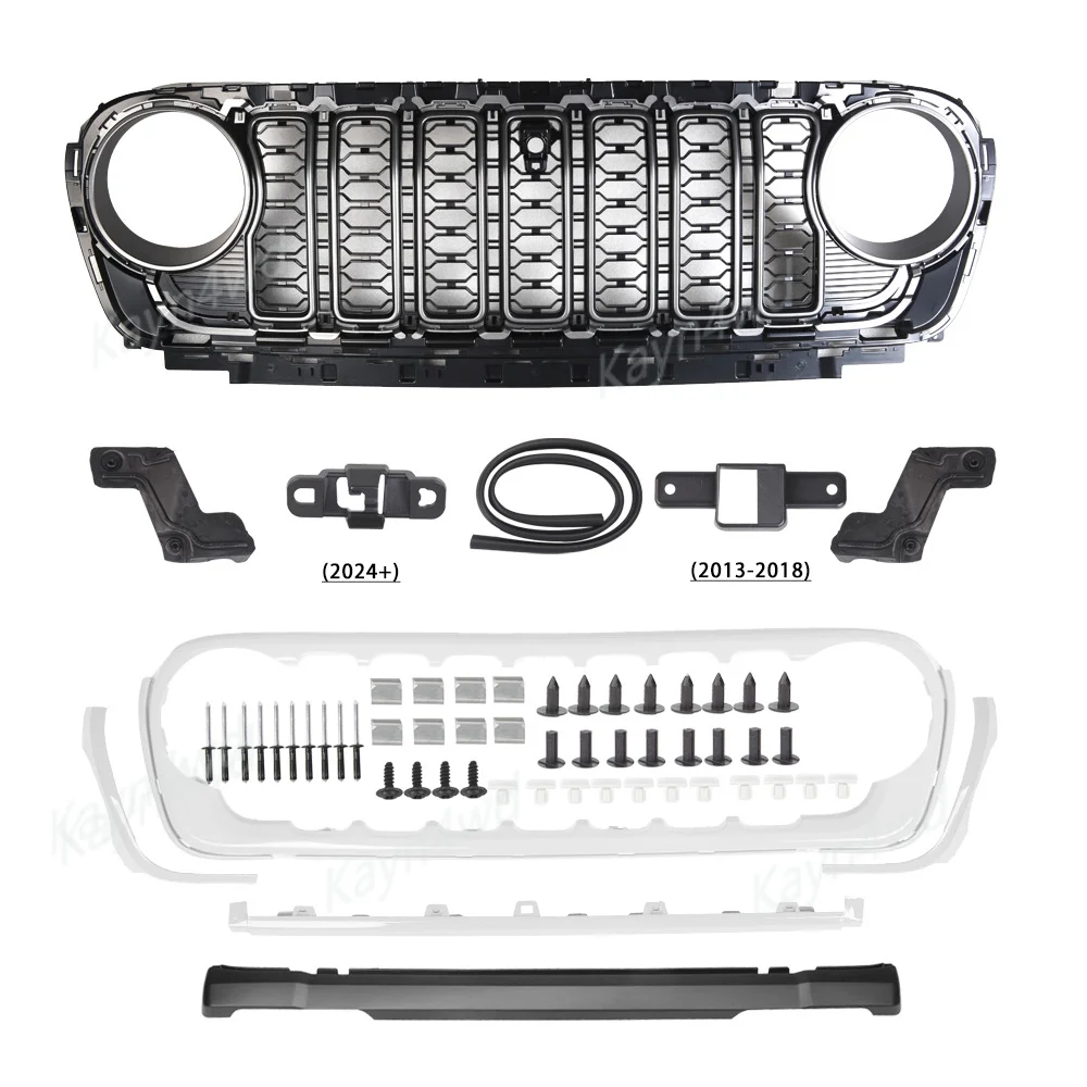 Offroad 4x4 Accessoires Meerdere kleuren 20e verjaardag voorbumper racing grills voor 2018-2025 Jeep Wrangler JL JT