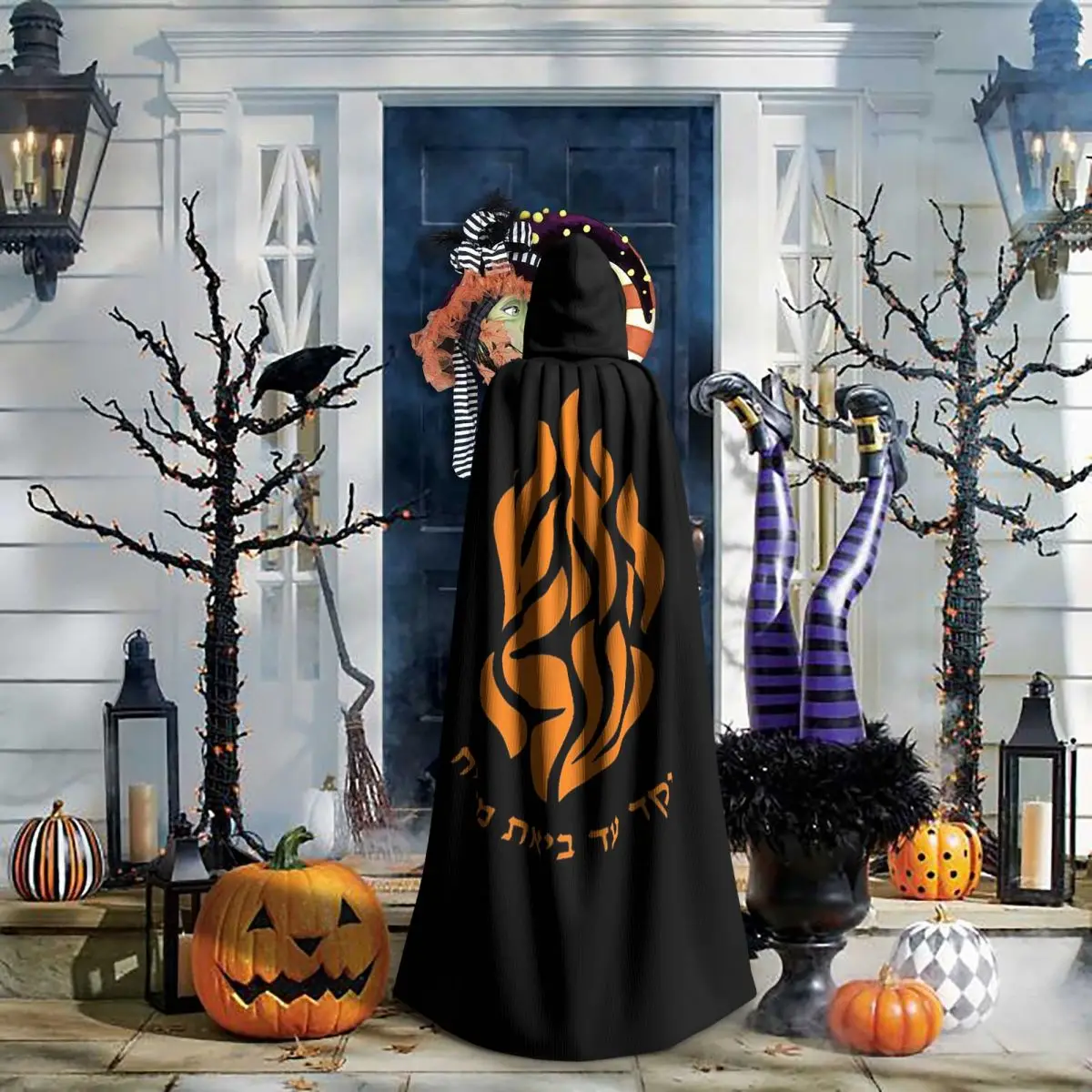 Capa Larga con Capucha de Rebbe Nachman, Estilo Hebreo, Disfraz Medieval, Capa de Cosplay, Abrigo de Halloween, Unisex para Adultos