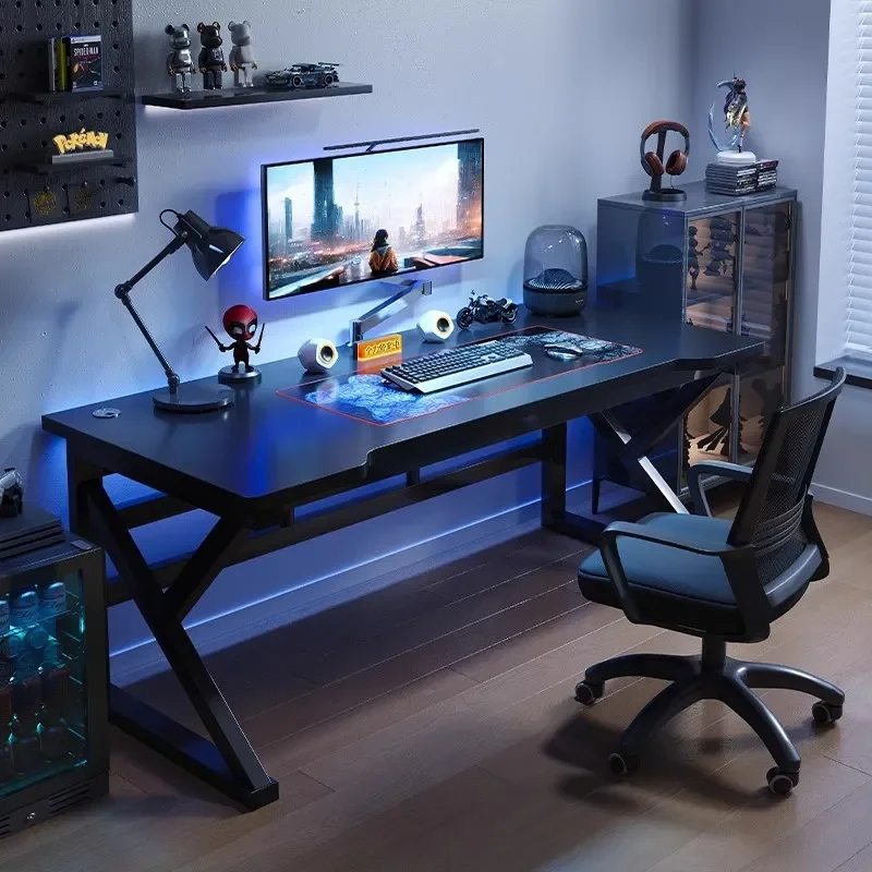 Computer Desk High End E Sports Table and Chair Combination Set Home Bedroom Study Desk Simple Desktop Workstation