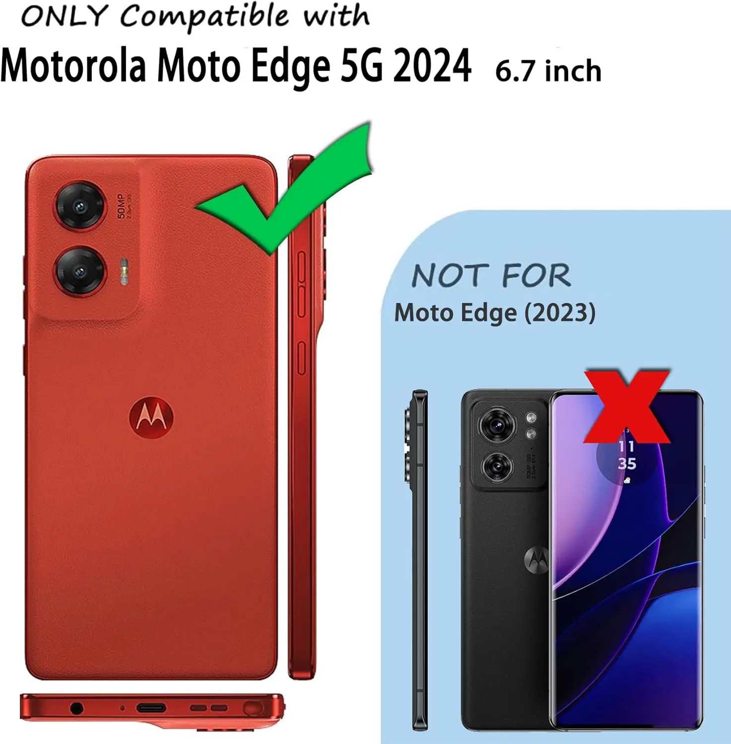 Moto Edge 5G 2024 Phone Cases, Clear Anti-slip Shockproof Durable Flexible TPU soft Case Cover for Motorola Moto Edge 5G 2024