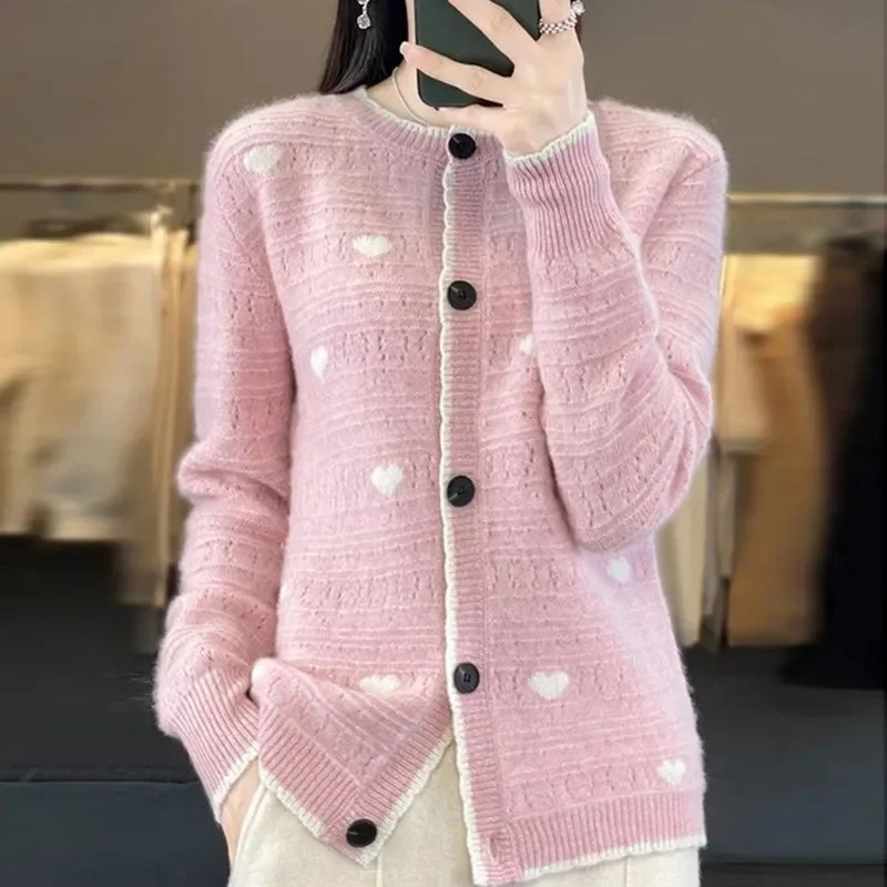 

Новый свитер Love Fat Mm, свободная теплая модная и повседневная куртка