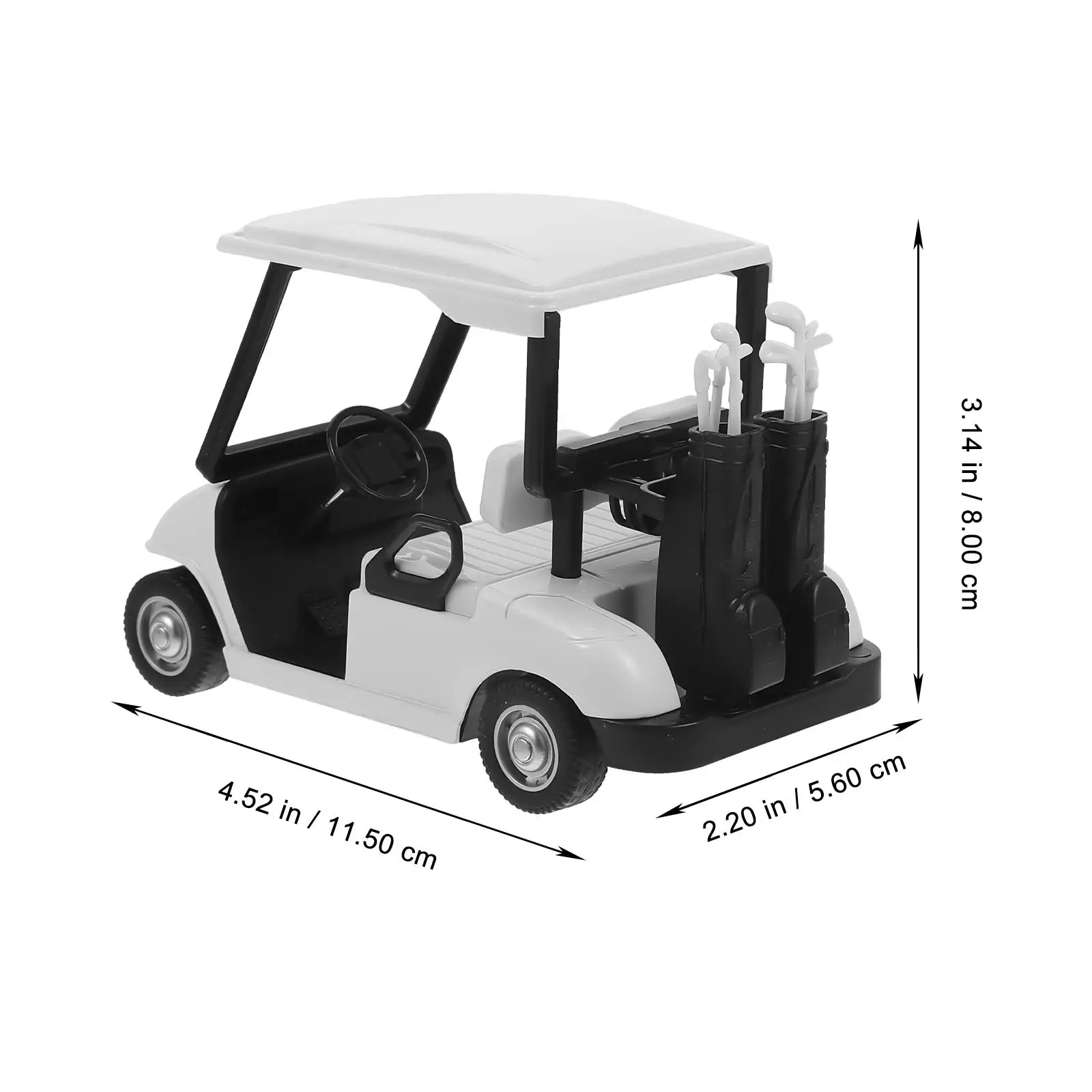 

Golf Cart Model Kids Figureine Trinkets Toy Medium Alloy Miniature Carts Die Cast Metal Office