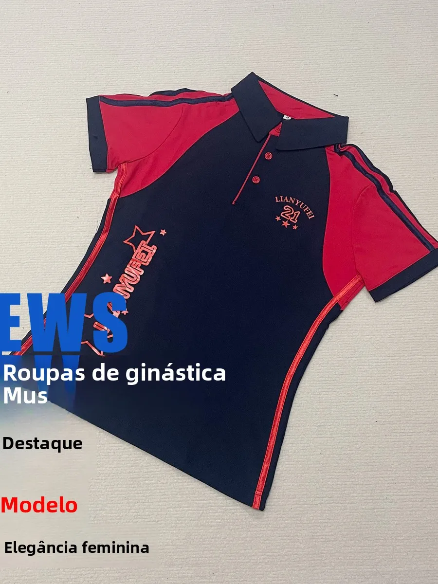sunshine-home-recommended-summer-short-sleeve-sportswear-breathable-fitness-operation-team-top-in-royal-blue-and-red-colors