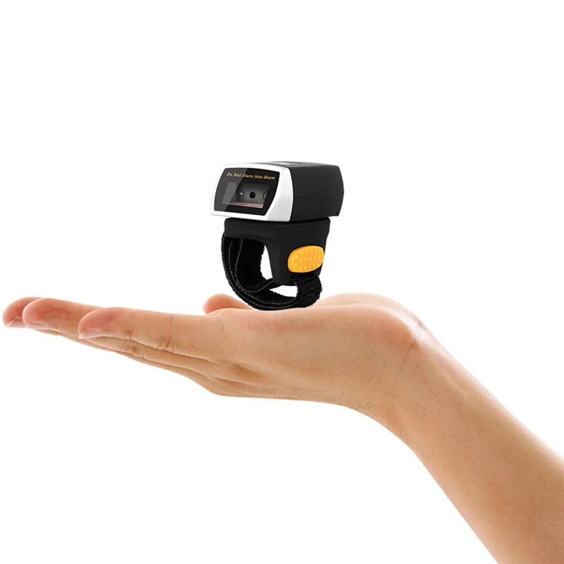 Netum R2L 2D Blue Tooth Mini scanner portatile per lettore di codici a barre con anello da dito con APP