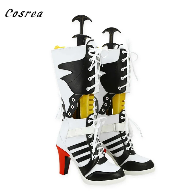 2025 New Costume Props Adult Cosplay Joker Davidsion Accessories Shoes Boots for Girls Women Halloween abc