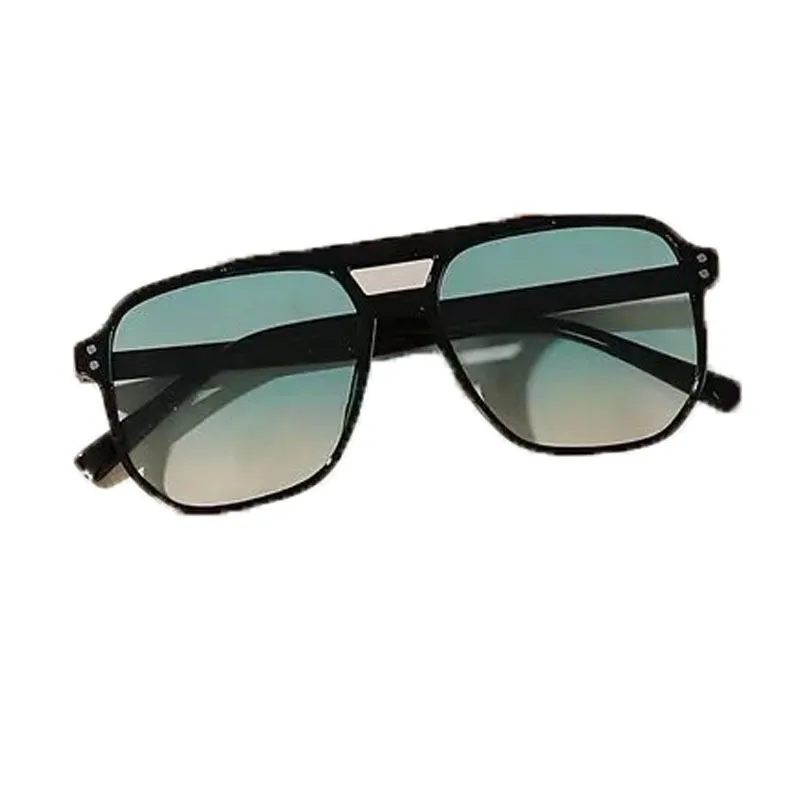 Vintage Männer Frauen Große Sonnenbrille Männer Platz Shades Marke Designer Unisex Sonnenbrille Schwarz Objektiv Männlich Weiblich Sonnenbrille UV400