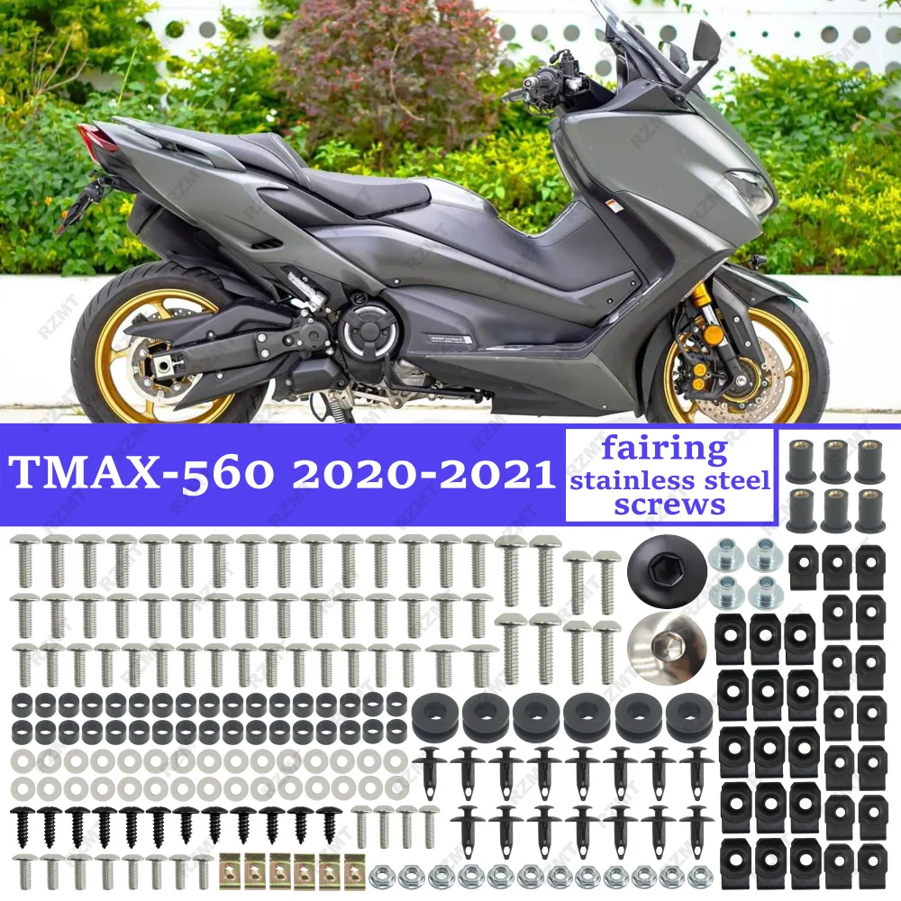 For YAMAHA T-MAX TMAX 560 tmax560 2020 2021 Fairing screws Motorcycle Bodywork stainless steel Bolts Kits Clips Fasteners Nuts