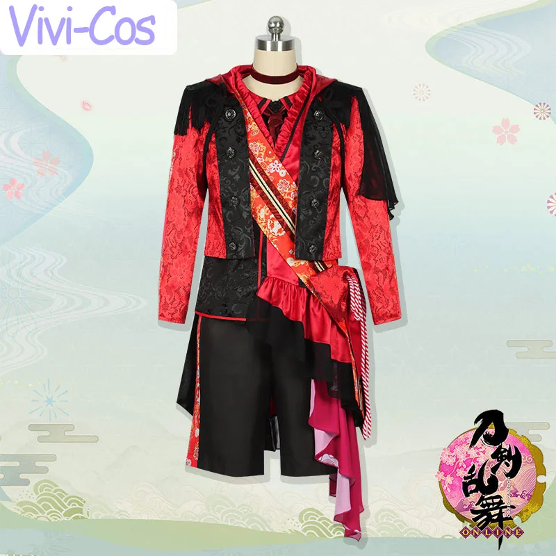 Vivi-Cos Game Touken Ranbu Online Hyuuga Masamune Cool Gorgeous Combat Uniform Cosplay Costume Halloween Role Play Party S-3XL