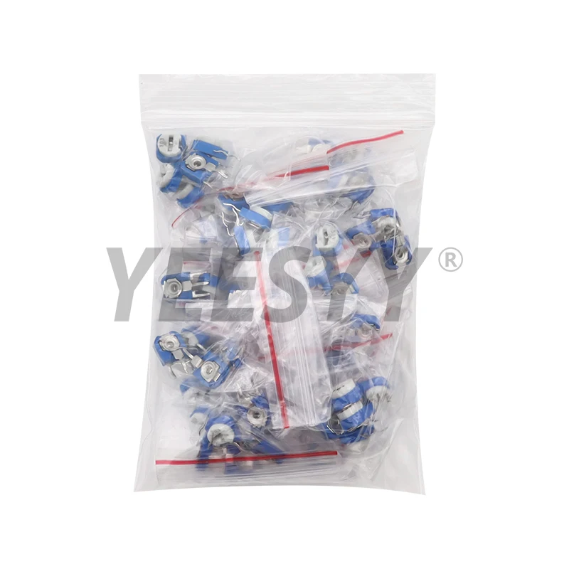65PCS Trimmer Potentiometer RM063 Adjustable Resistance 1K 5K 10K 20K 50K 100K 500K 1M 100R~1M Potentiometers Variable Resistors