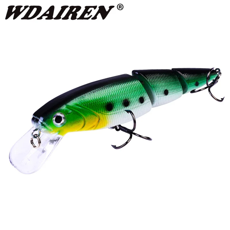 1Pcs Floating Fishing Lures 11cm 15g Lifelike 3 Segment Wobblers Swimbait Slow Crankbait Artificial Hard Bait Isca Bass Tackle