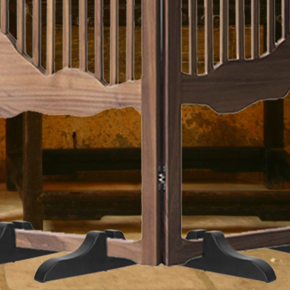 Podstawa do parawanu działowego, czarna, plastikowa, do biura, domu, dekoracja, przegroda przestrzeniowa, solidne nóżki, panel prywatności, uchwyt podtrzymujący.