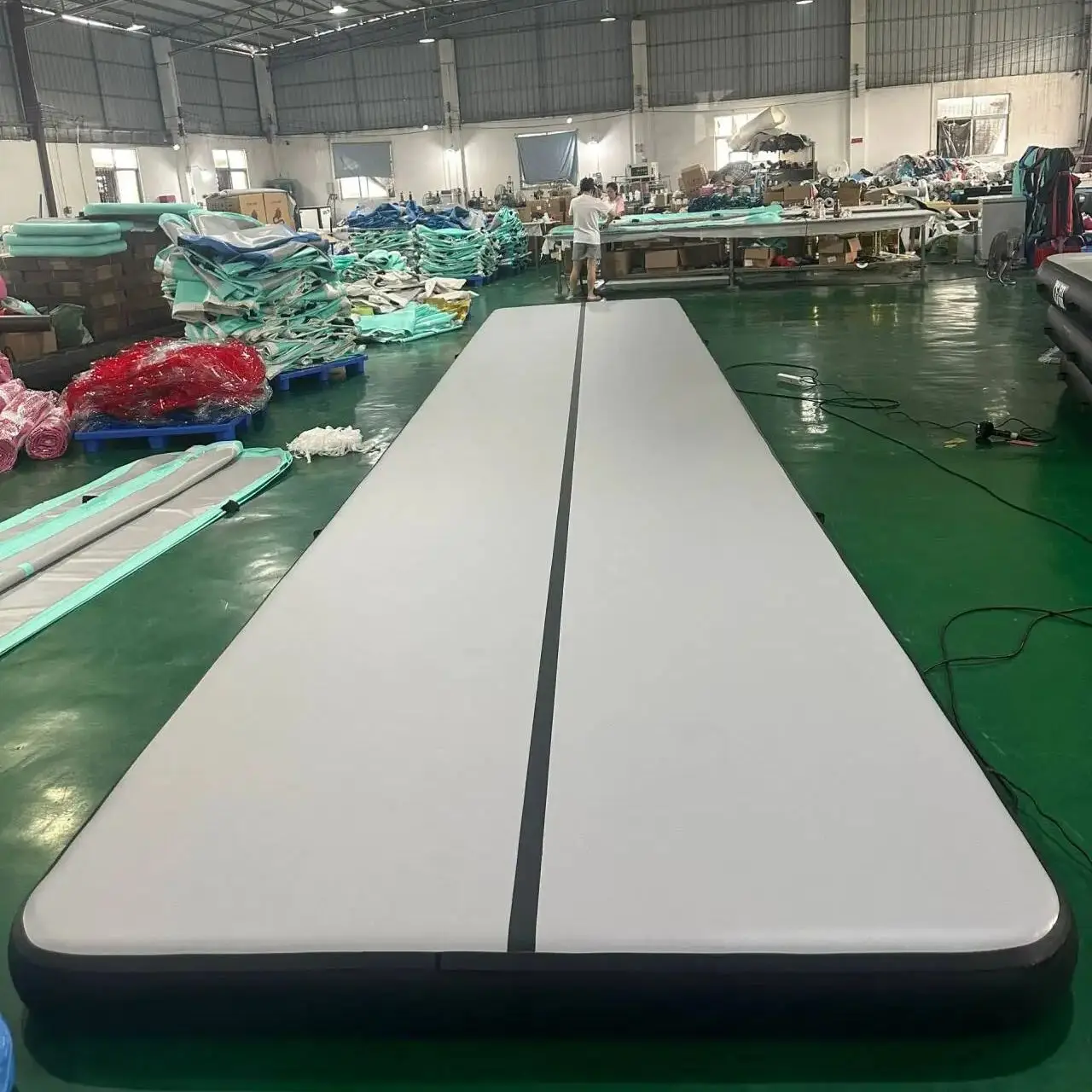 Inflatable Air Track Gymnastics Mat Training Mats 11m 12m 13m Gymnastics Tracks for Training with Electric Pump