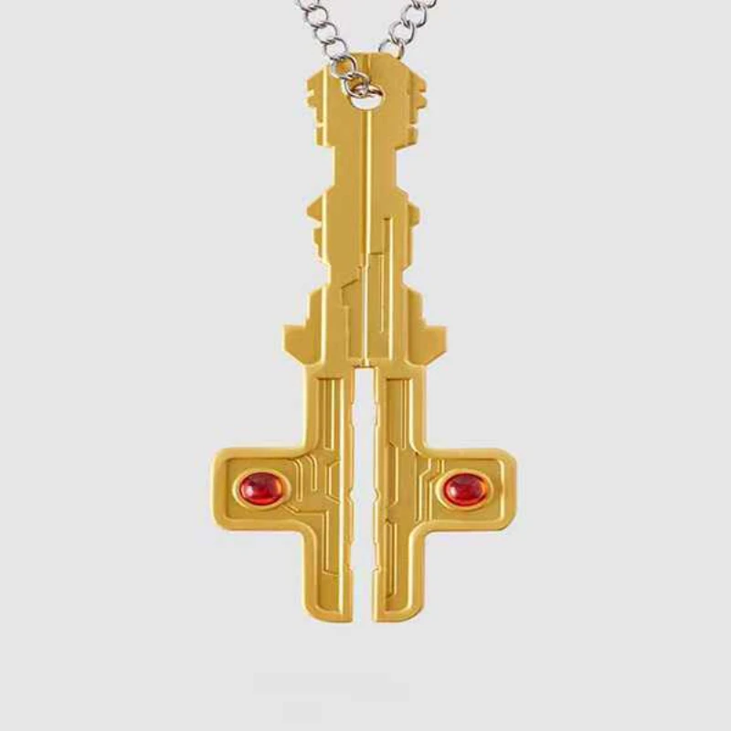 Movie Mission Impossible 7 Tom Cruise Cosplay Necklace Adult Unisex 2025 New AI Key Pendant Choker Chain Accessories Gift Prop