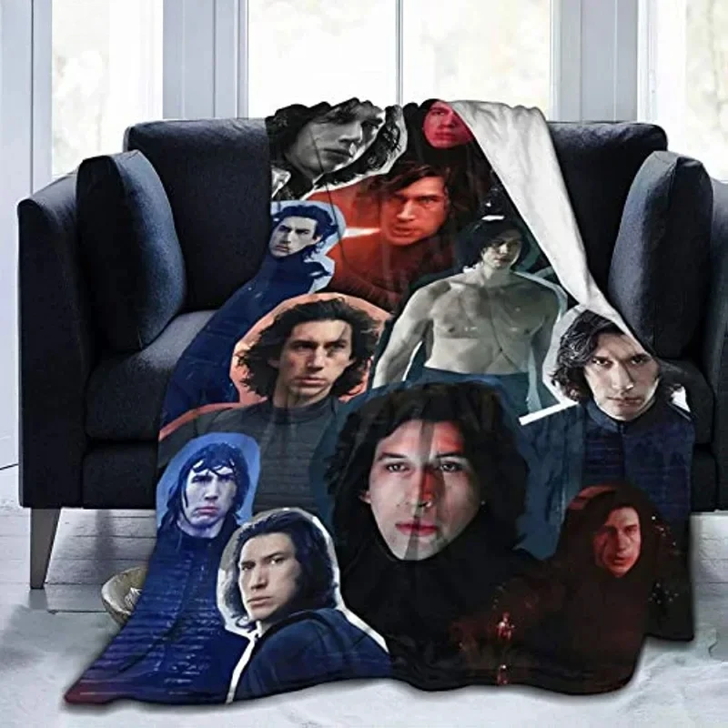 Adam Driver Kylo Ren Adam Sackler blanket Soft and comfortable for yoga, beach, picnic blanket, sofa,  camping, travel Custom