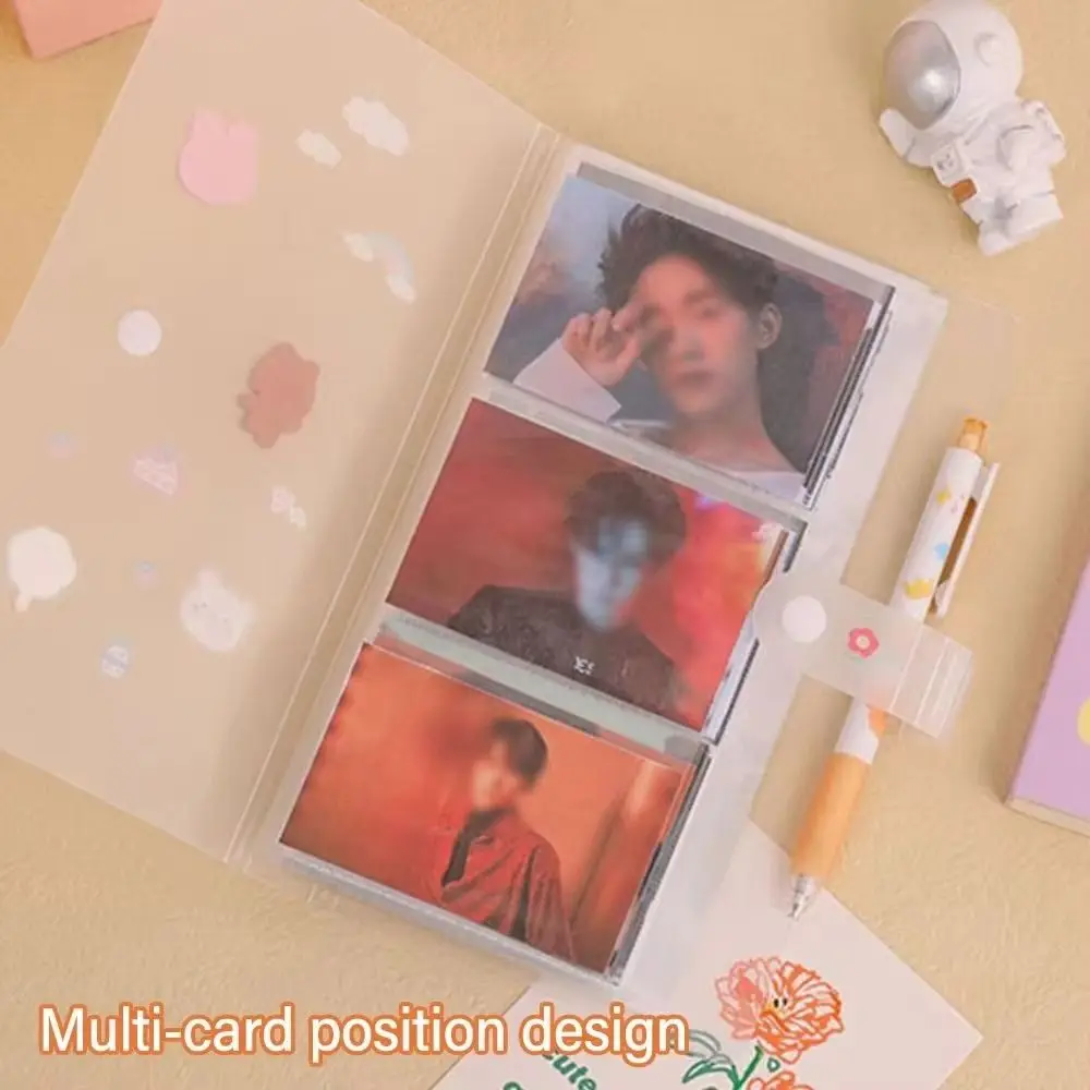 Álbum de Fotos Coleccionable de 1 Pieza, 80/160 Ranuras, Porta Tarjetas de PVC, Porta Fotos Transparente de 3/4/5/6/7 Pulgadas, para Ídolos y Estrellas
