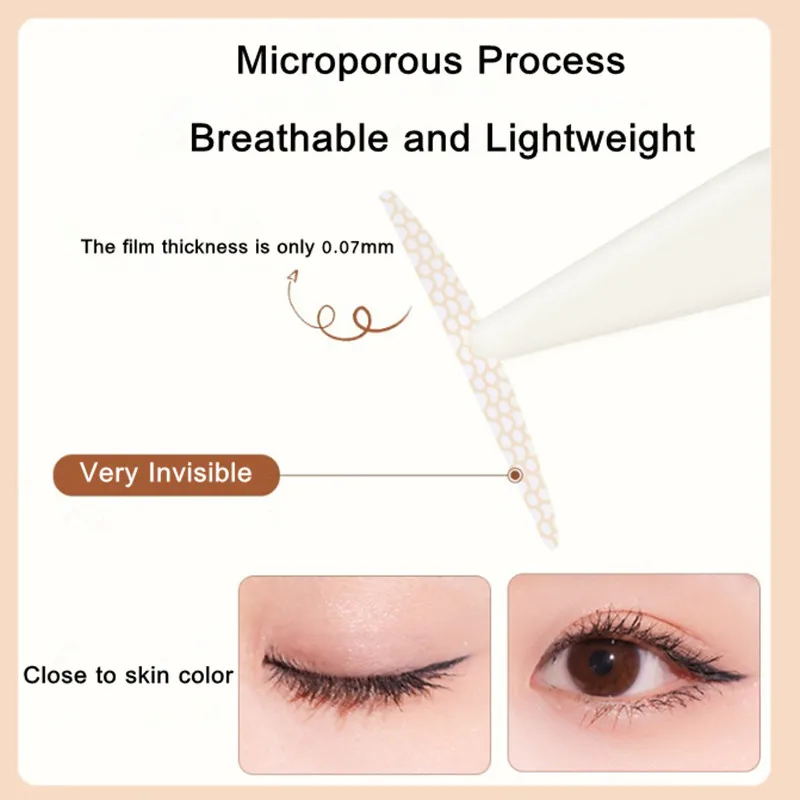 A K F Invisible Double Eyelid Tape Natural Looking Eyelid Lift Paste Stickers Enlarge Eyes Beauty Tool Waterproof Long Lasting