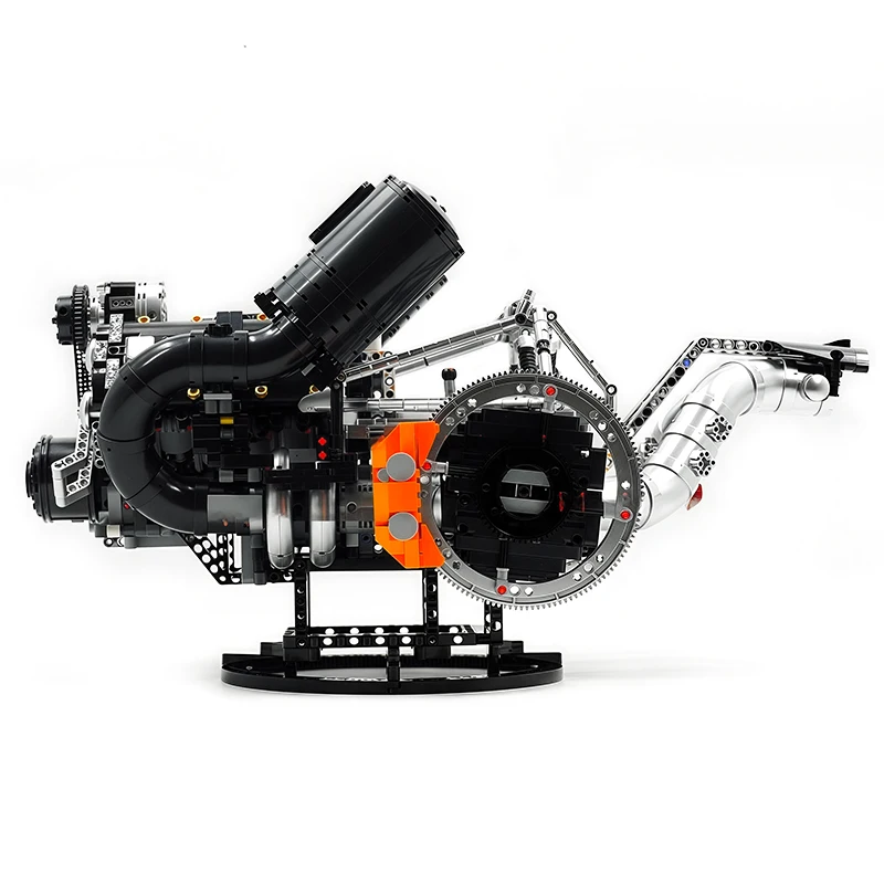 MOULD KING 10248 High-end Technische JZK V8 Hyper Motor Modell Baustein Ziegel Montage Puzzle DIY Spielzeug Junge Weihnachten geschenk Kind