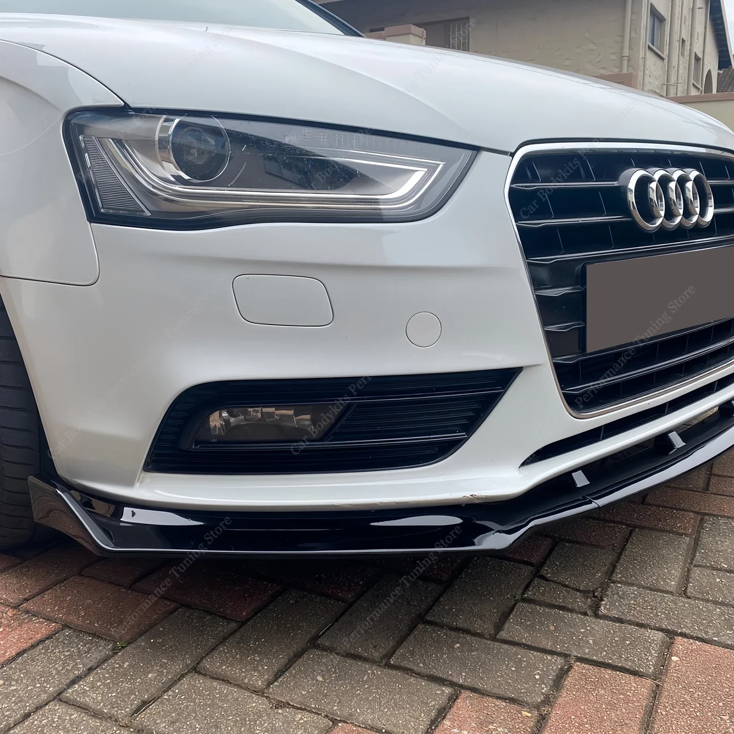 For Audi A4 B8 B8.5 8K Front Bumper Lip Spoiler Splitter Diffuser Retrofit A4 TFSI TDI FSI NON-S-line 2012-2016 LCI Bodykits