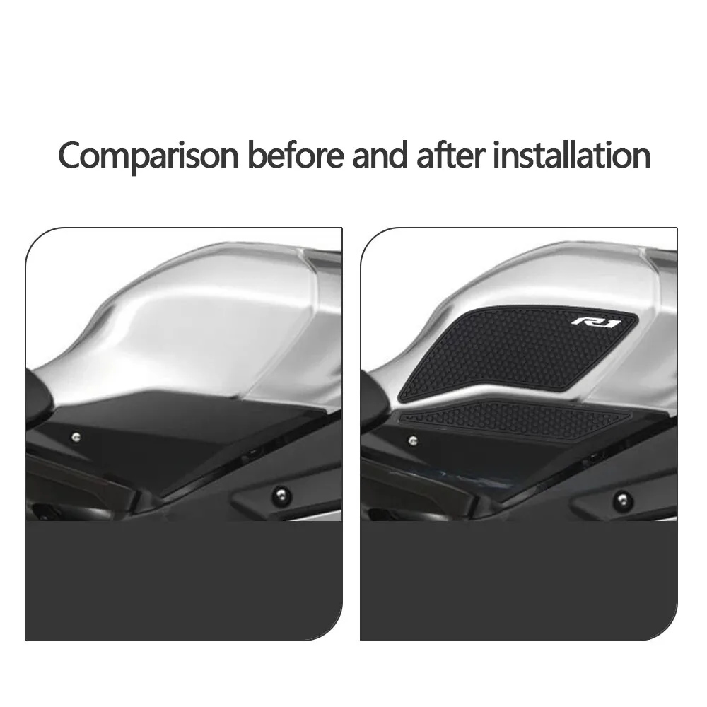 Adesivos para tanque de combustível, decalque lateral, adesivos antiderrapantes para yamaha yzf r1 r1m 15-21