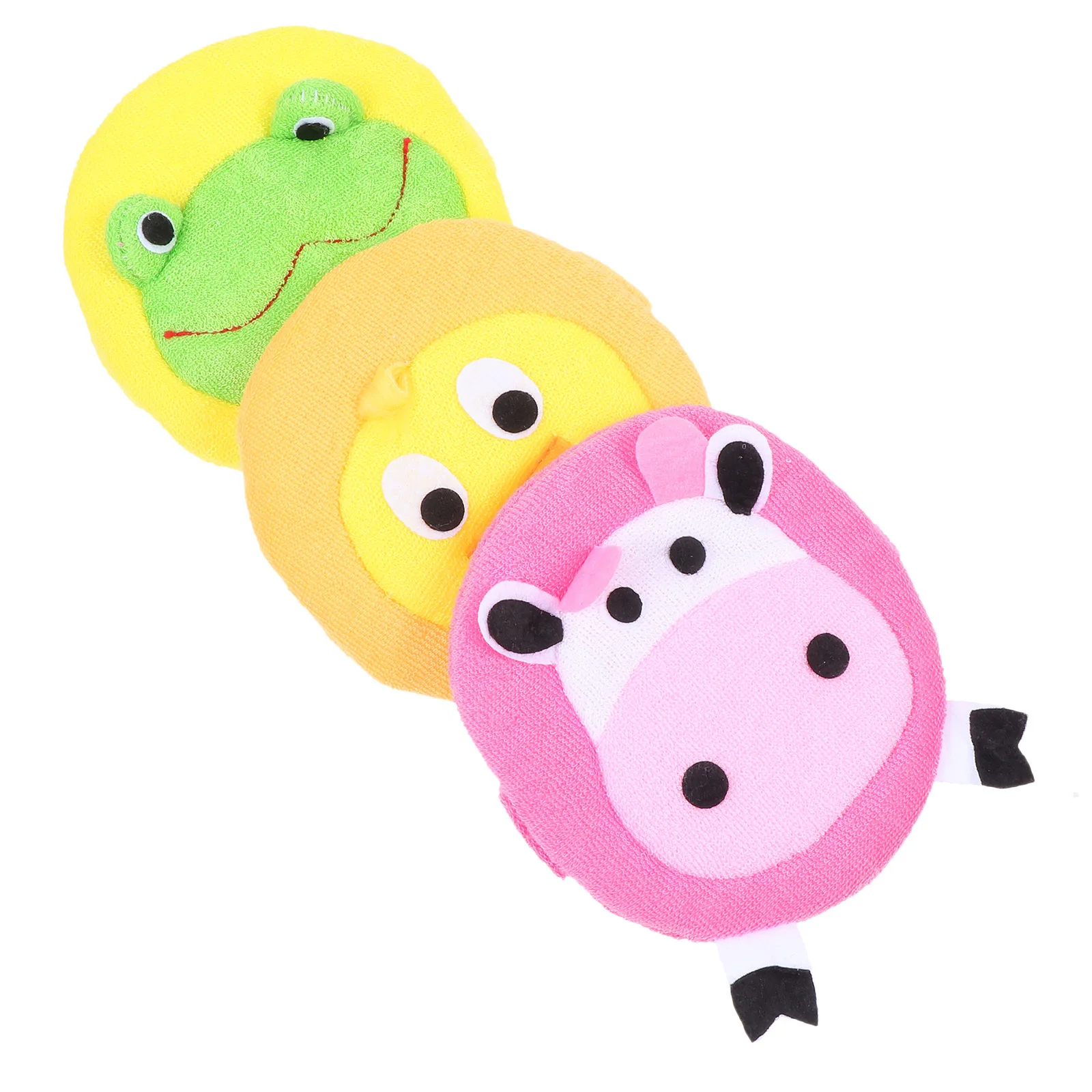 

3 шт., детская губка для ванны, мультяшная щетка для ванны для младенцев, мягкая и нежная на нежной коже, разные цвета, милая губка для душа