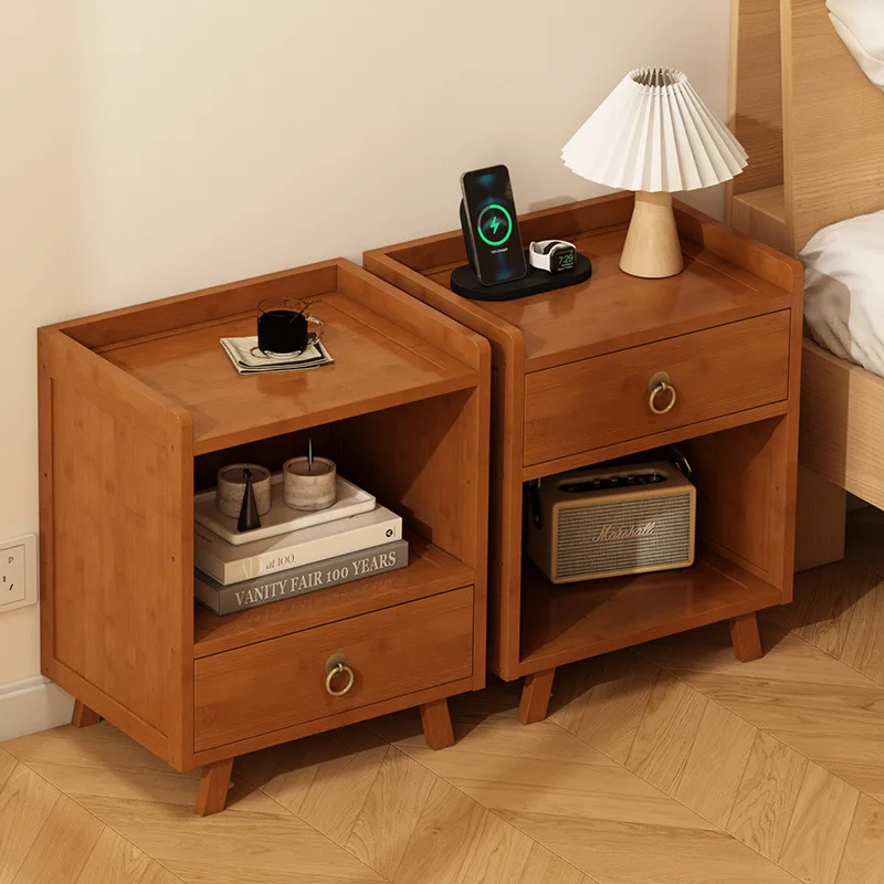 Bedside table Shelf Small household bedroom Bedside table