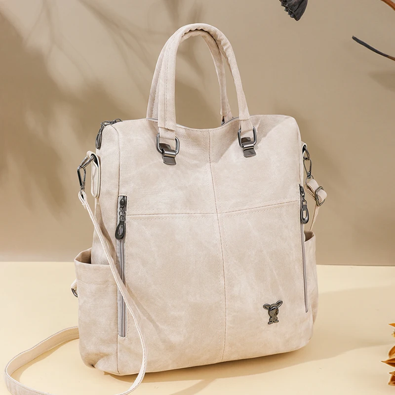 Designer Backpacks Women Leather Backpacks Female School Bag for Teenager Girls Travel Back Bag Retro Bagpack Sac A Dos Purses view 3