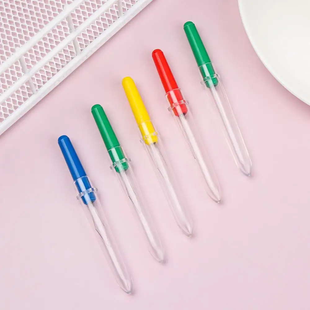 5Pcs Easy Needle Threader Automatic Needle Inserter Sewing Tools DIY Handmade Sewing Accessories Random Color