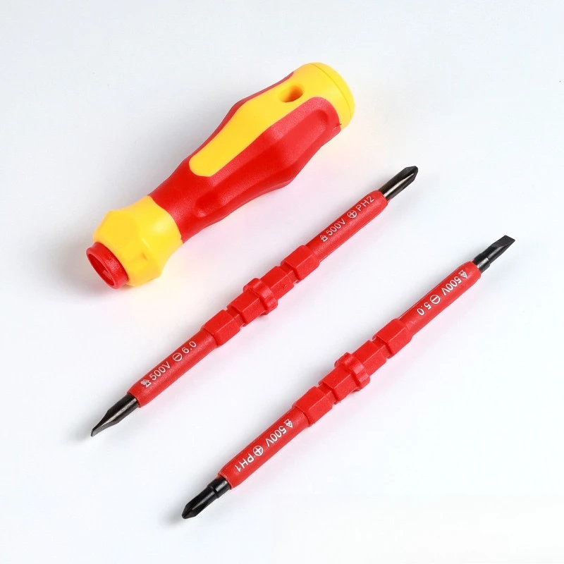 Wkrętak Elektryczny Wkrętak Izolacyjny Wielofunkcyjny Narzędzie Konserwacyjne Zestaw Narzędzi Silny Magnes Krzyżakowy Wkrętak