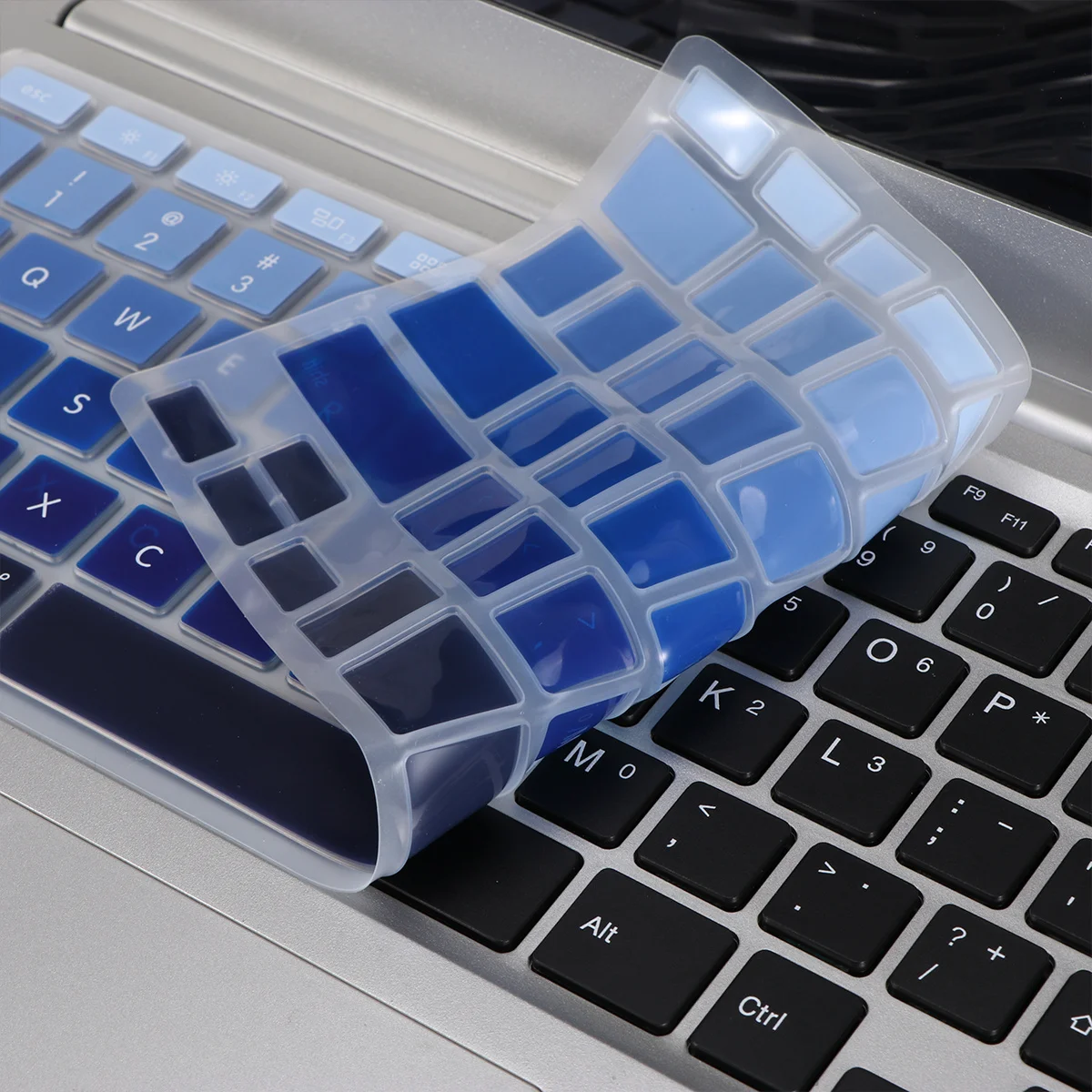 2 Buah Penutup Keyboard Laptop Film Pelindung Silikon Tipis Bernapas Kompatibel Pro Air A1466 A1502 Tahan Debu Tahan Percikan