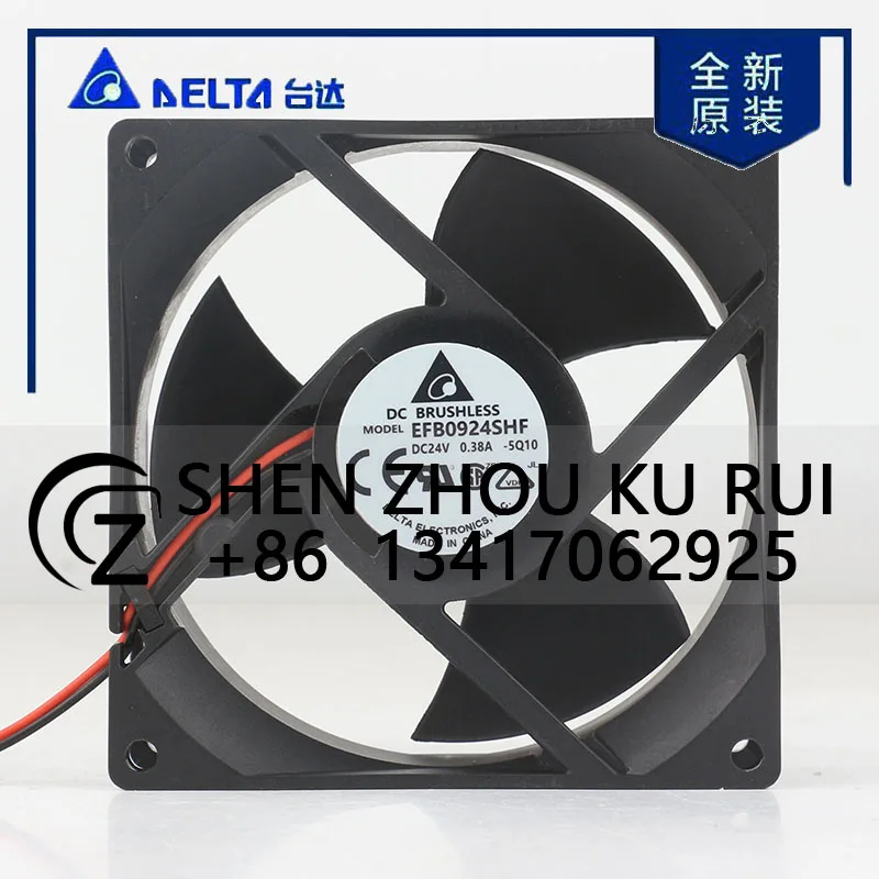 

Delta 5V 12V 48V DC 24V 0.38A 9032 90X90X32MM 9CM High air Volume Ball Inverter Low Noise Axial Flow EFB0924SHF-5Q10 Cooling Fan