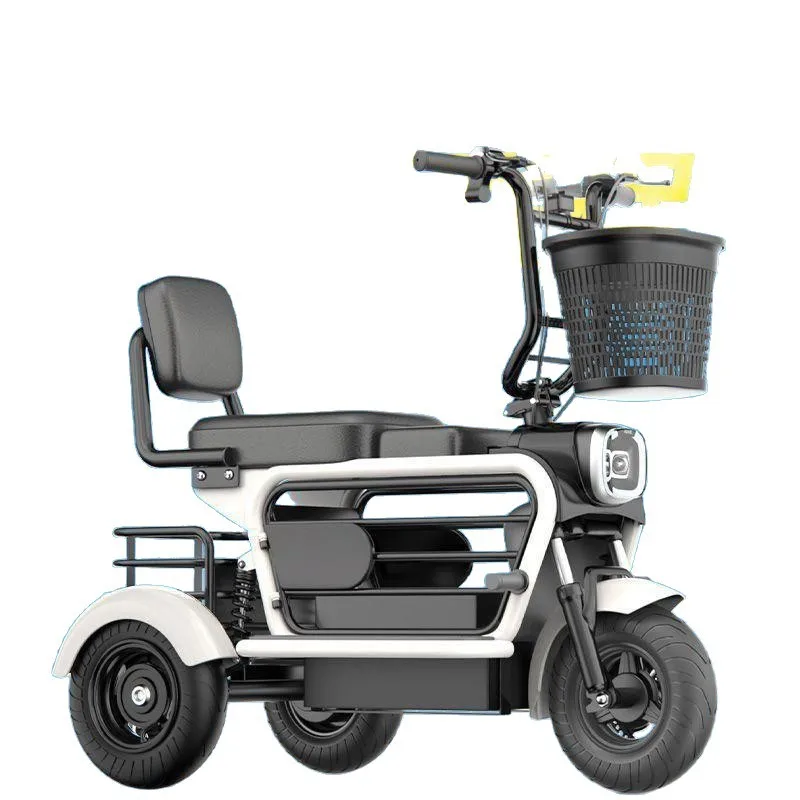 tricycle mini home pick-up and drop-off children, small women's parent-child with baby, elderly transportation, pet battery car
