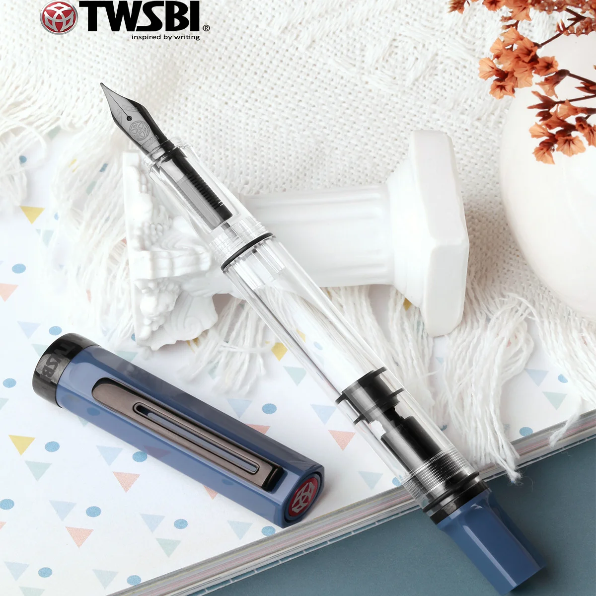 

TWSBI ECO драгоценная поршневая ручка, прозрачный держатель для авторучки из смолы, чернила большой емкости, студенческие письменные принадлежности, бизнес-принадлежности, подарок