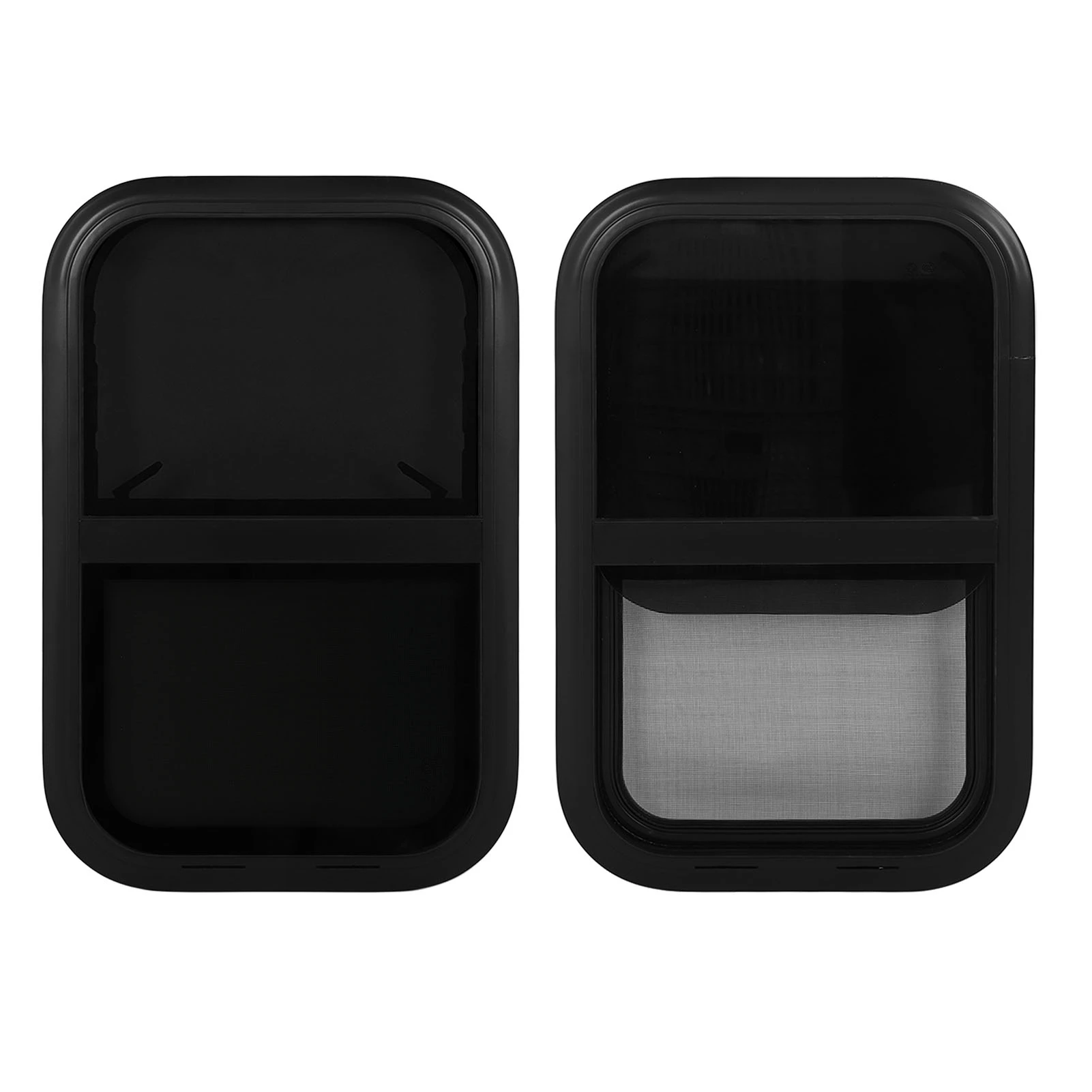 

Окно автофургона, черное вертикальное раздвижное круглое с сеткой для насекомых, подходит для толщины стенки 43–48 мм (1,7–1,9 дюйма), для крошечного дома/кемпингового прицепа