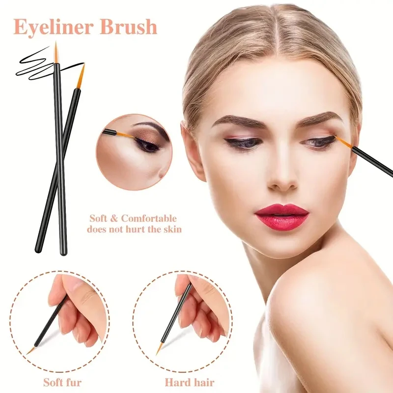 80 個プロフェッショナルメイクブラシセットボックス眉毛まつげリップブラシヘアピンマイクロブラシまつげエクステンションメイクツール用