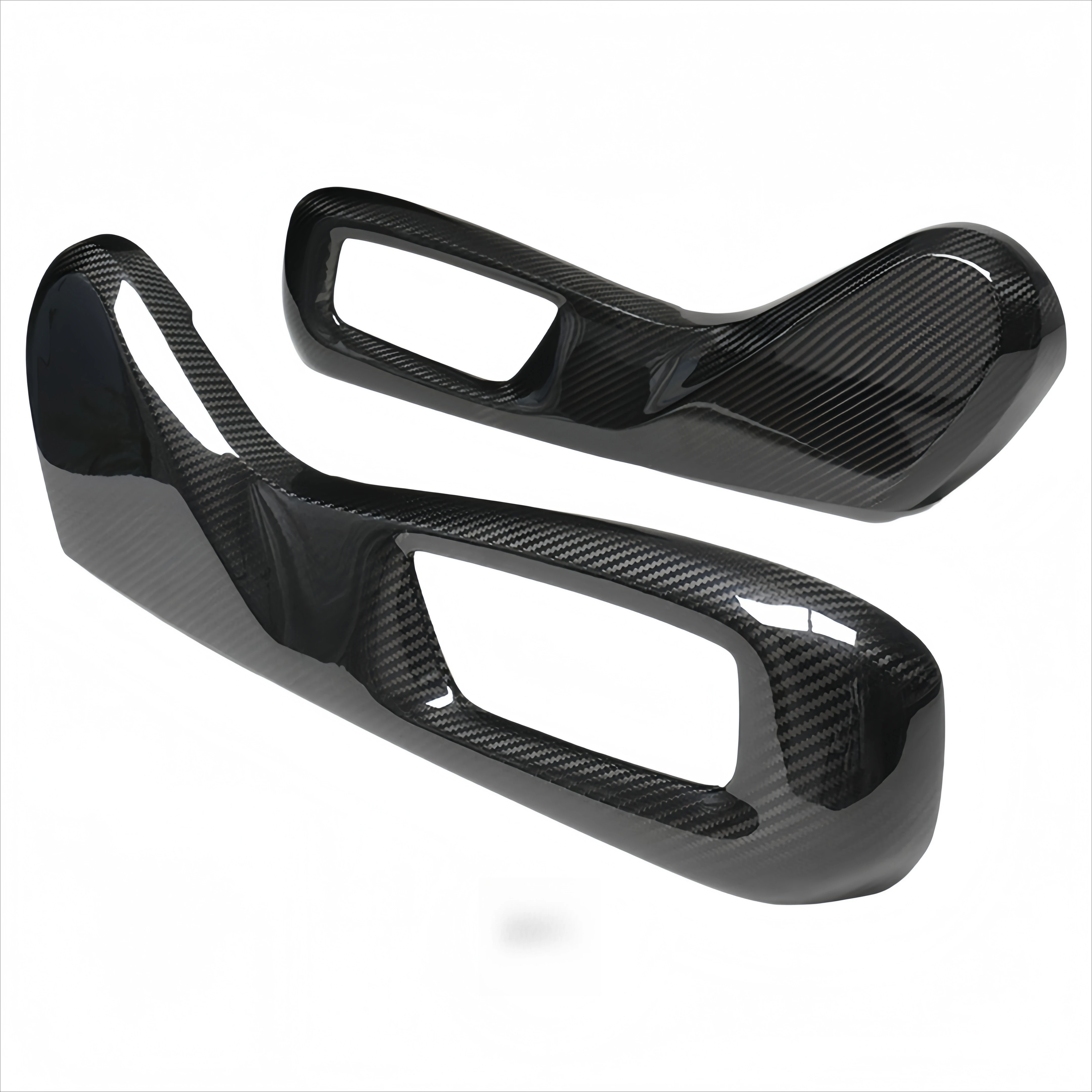 For F90 M5 Dry Carbon Fiber Seat Side Trim Cover Decorative Interior Sticker, Real Carbon Fiber 2 Pieces M Performance