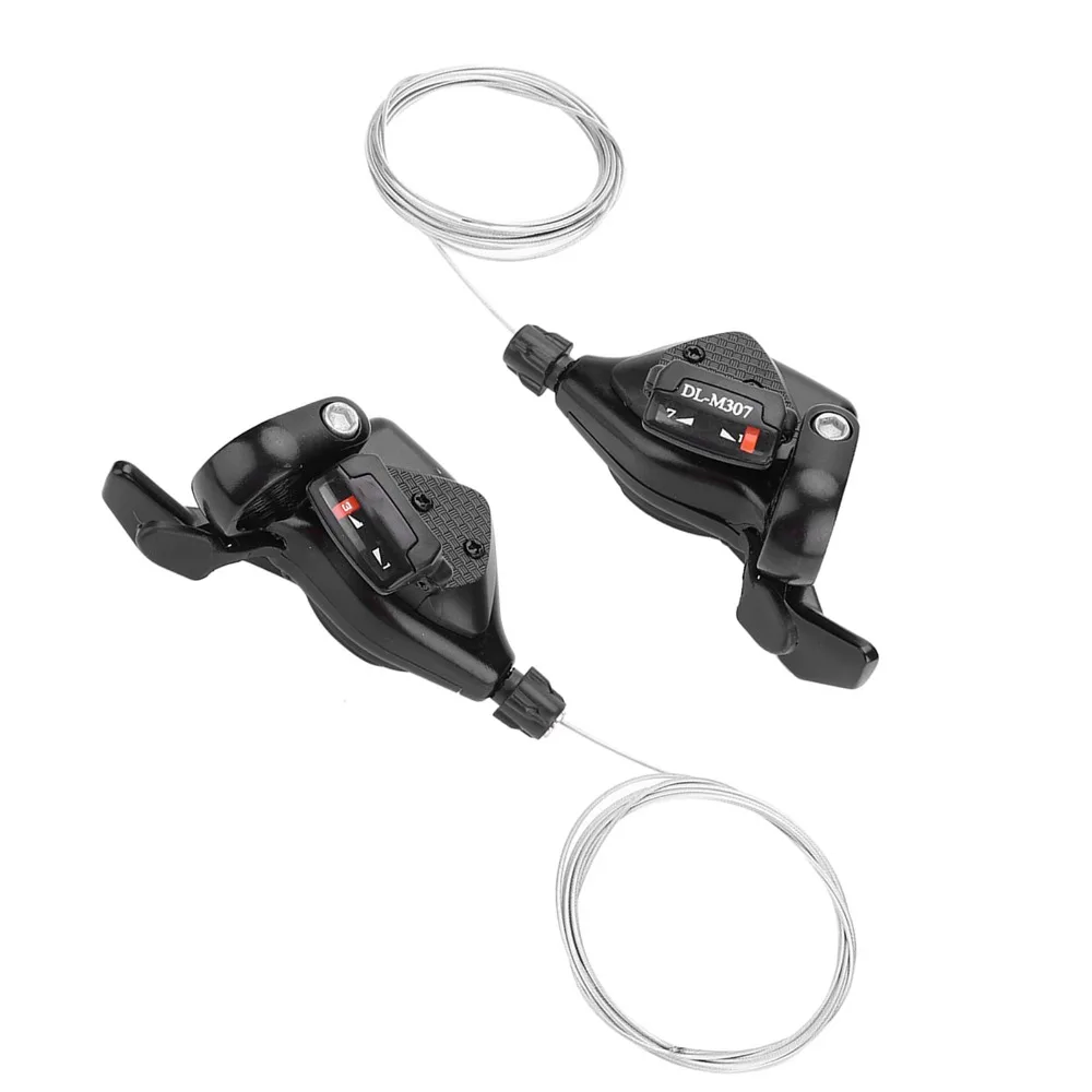 

1 pair 3X7/8/9 Speed Bicycle Gear Shift Derailleur Aluminum Alloy Black Bike Shift Levers with Inner Cables