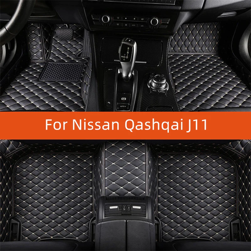 

Custom Leather Car Floor Mat For Nissan Qashqai J11 2018 2019 2020 2021 2022 2023 2024 Car Mat Interior Accessories