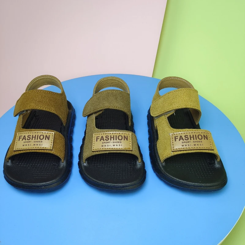 

Босоножки ЖенскиеМодная универсальная обувь для девочек, новые летние детские сандалии, простая обувь для мальчиков на мягкой подошве, удобная нескользящая детская пляжная обувь