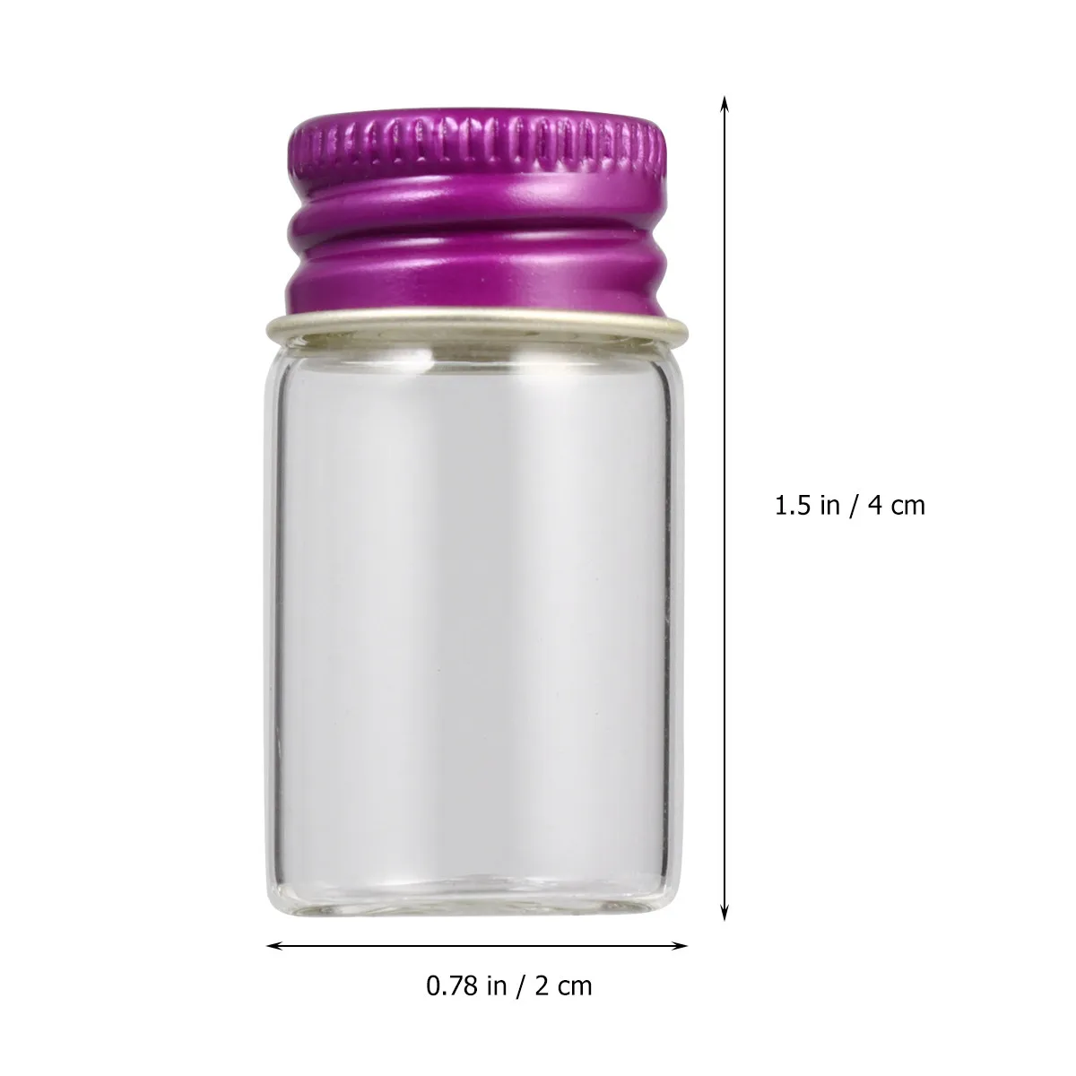 Clear Sealed Container Little Bottles with Lids Reusable Transparent Ink Vial Small Leakproof Reagent