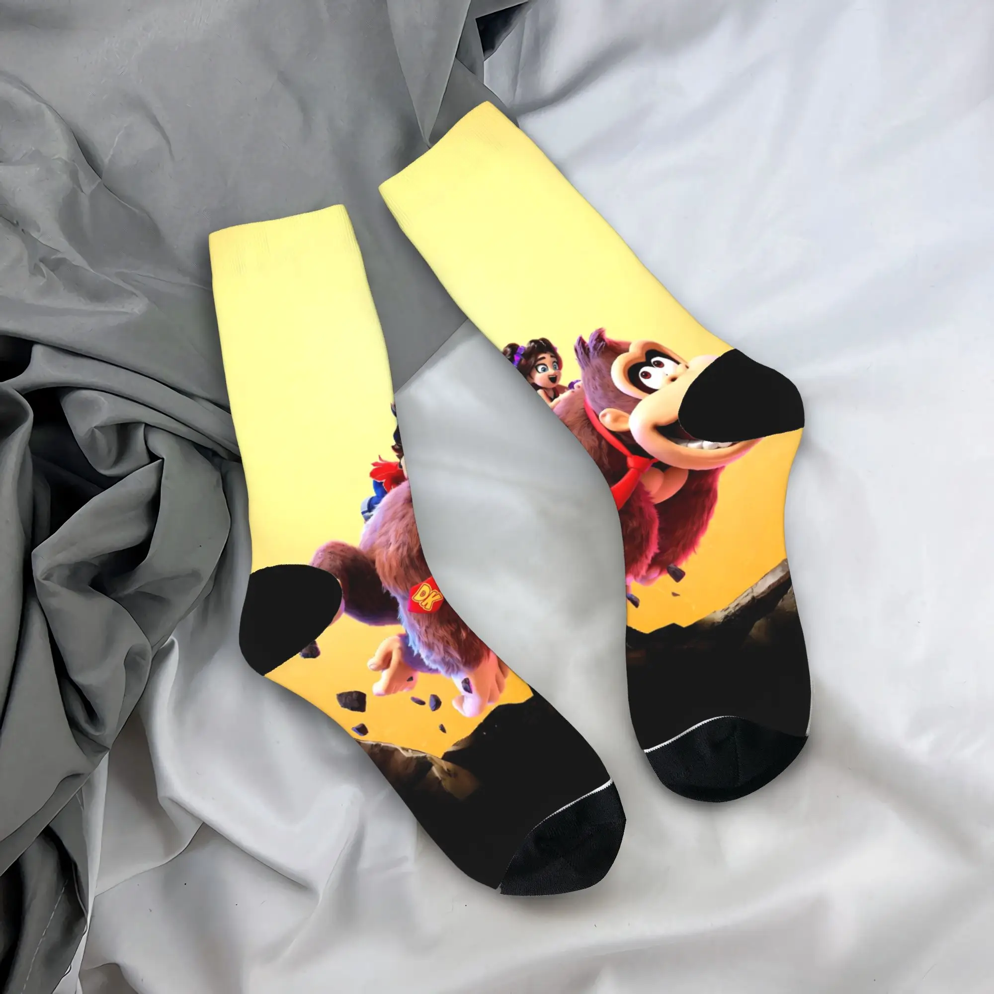 

Donkeyed Kongs, банановые чулки, модные носки с графическим рисунком, зимние нескользящие носки, мужские мягкие носки для скалолазания