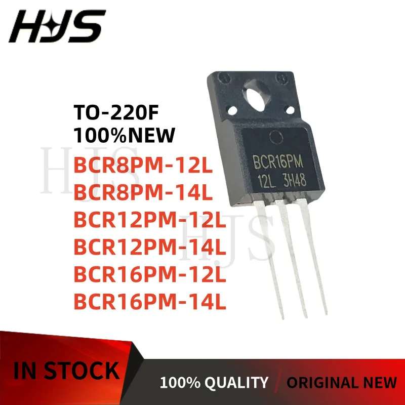 10Pcs NEW quality TO-220F BCR8PM-12L BCR8PM-14L BCR12PM-12L BCR12PM-14L BCR16PM-12L BCR16PM-14L In stock