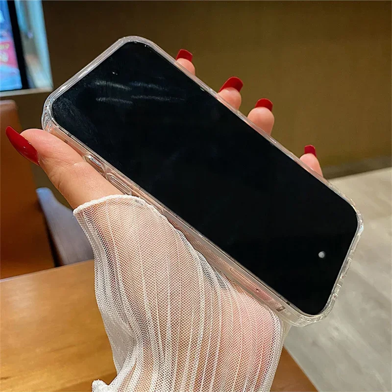 Coque de téléphone antichoc transparente à paillettes fritillaires colorées, coque de protection pour objectif d'appareil photo, iPhone 11 13 15 Pro 14 14Pro 13Pro Max