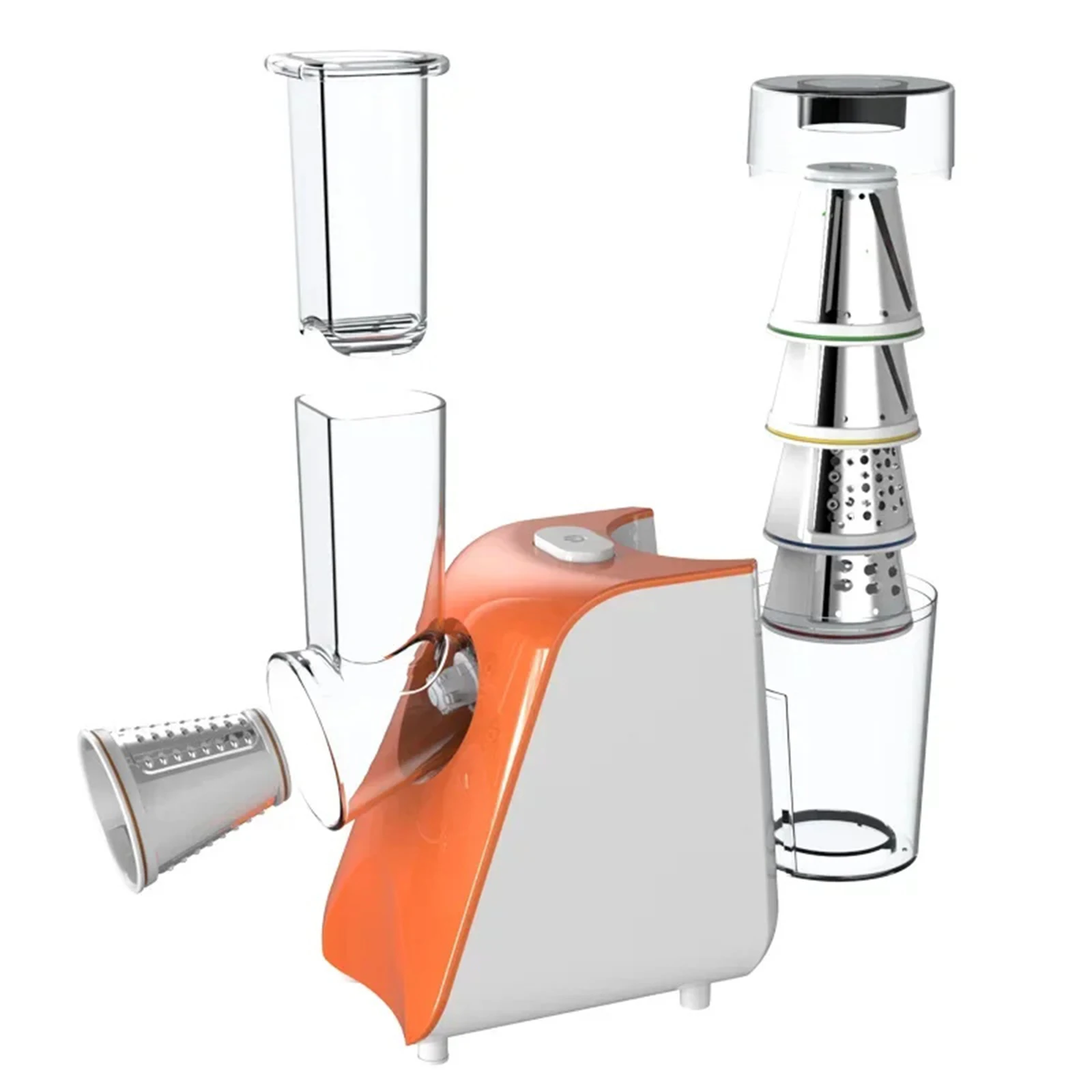 150W Electric Vegetable Slicer Multi-Functional Kitchen Mandoline for Cabbage, Cucumber & Potato Julienne, Shredder & Peeler