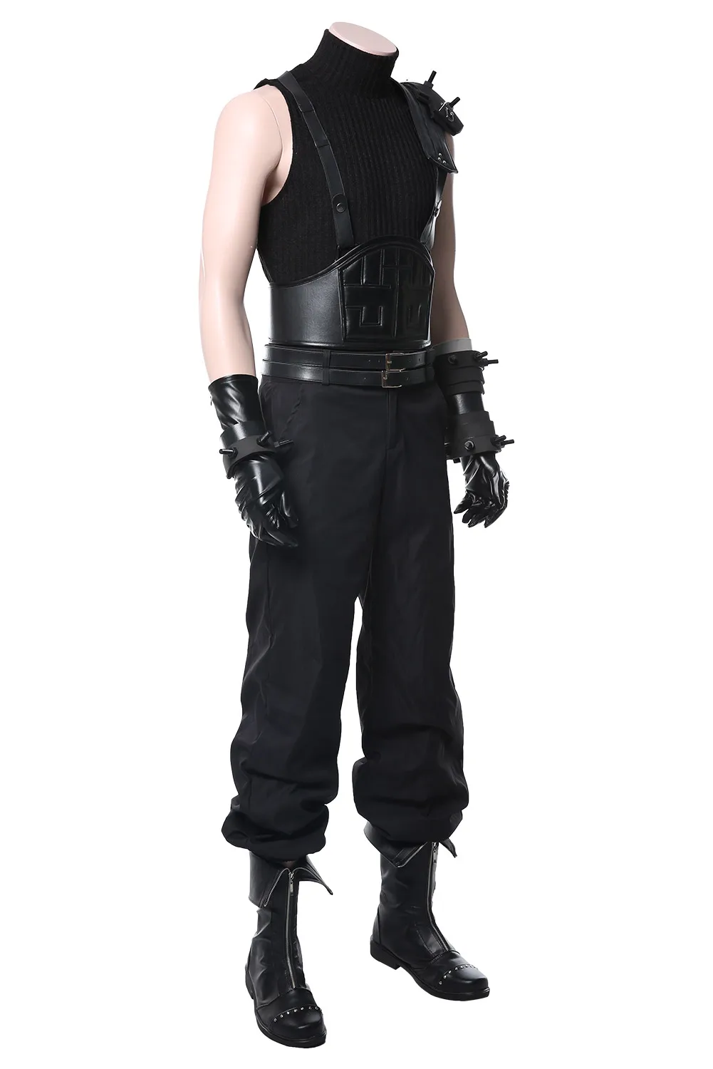 Final Fantasy VII 7 Cosplay Cloud Strife Costume Uniform Outfits Full Set RolePlay Cloth Adult Men Halloween Carnival Party Suit