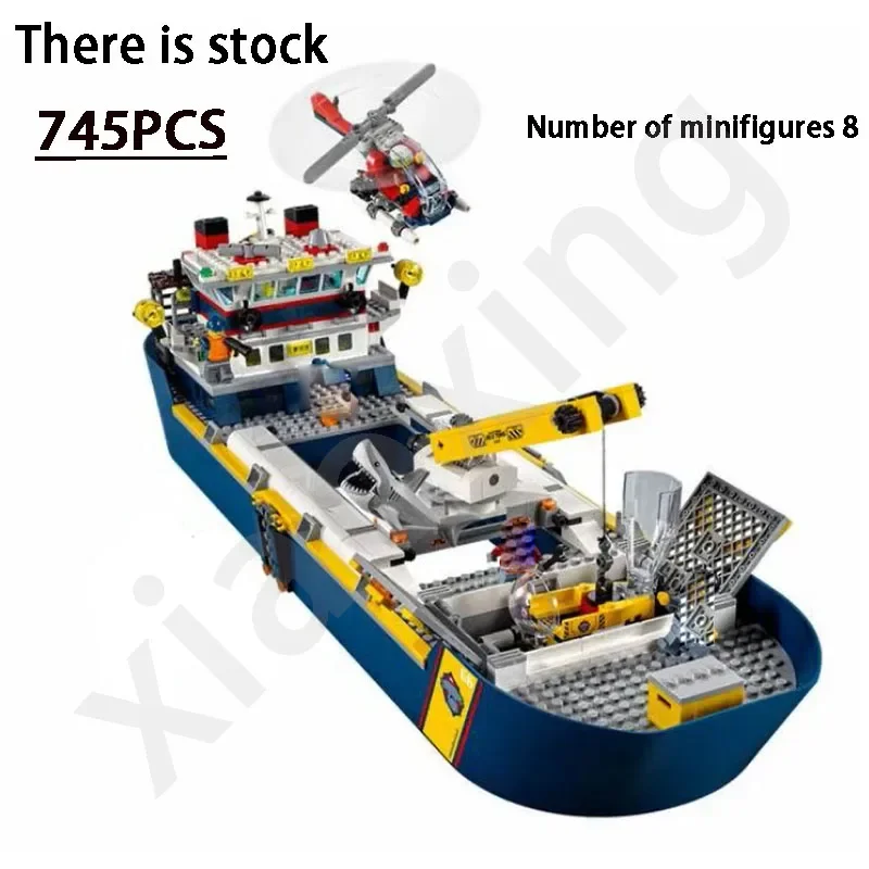 City Group 60266 Ocean Adventure Giant Ship Exploration Ship Kids Puzzle High Difficulty Building Building Block Boy Toys